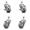 Service Caster 3 Inch Gray Polyurethane Wheel Swivel 12mm Threaded Stem Caster Brakes, 2PK SCC-TS20S314-PPUB-TLB-M1215-2-S-2 - alternate 1